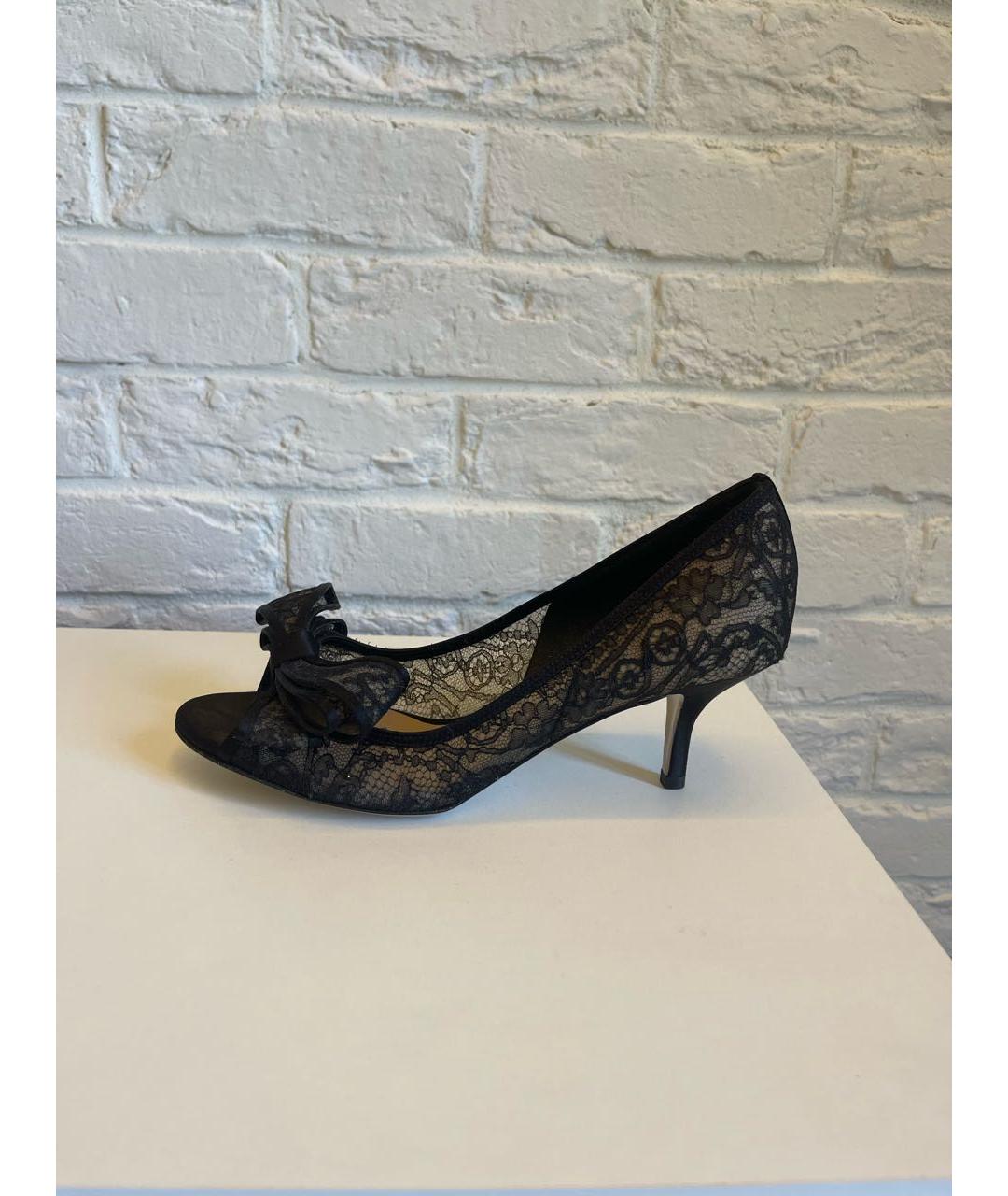 VALENTINO Черные лодочки на низком каблуке, фото 6