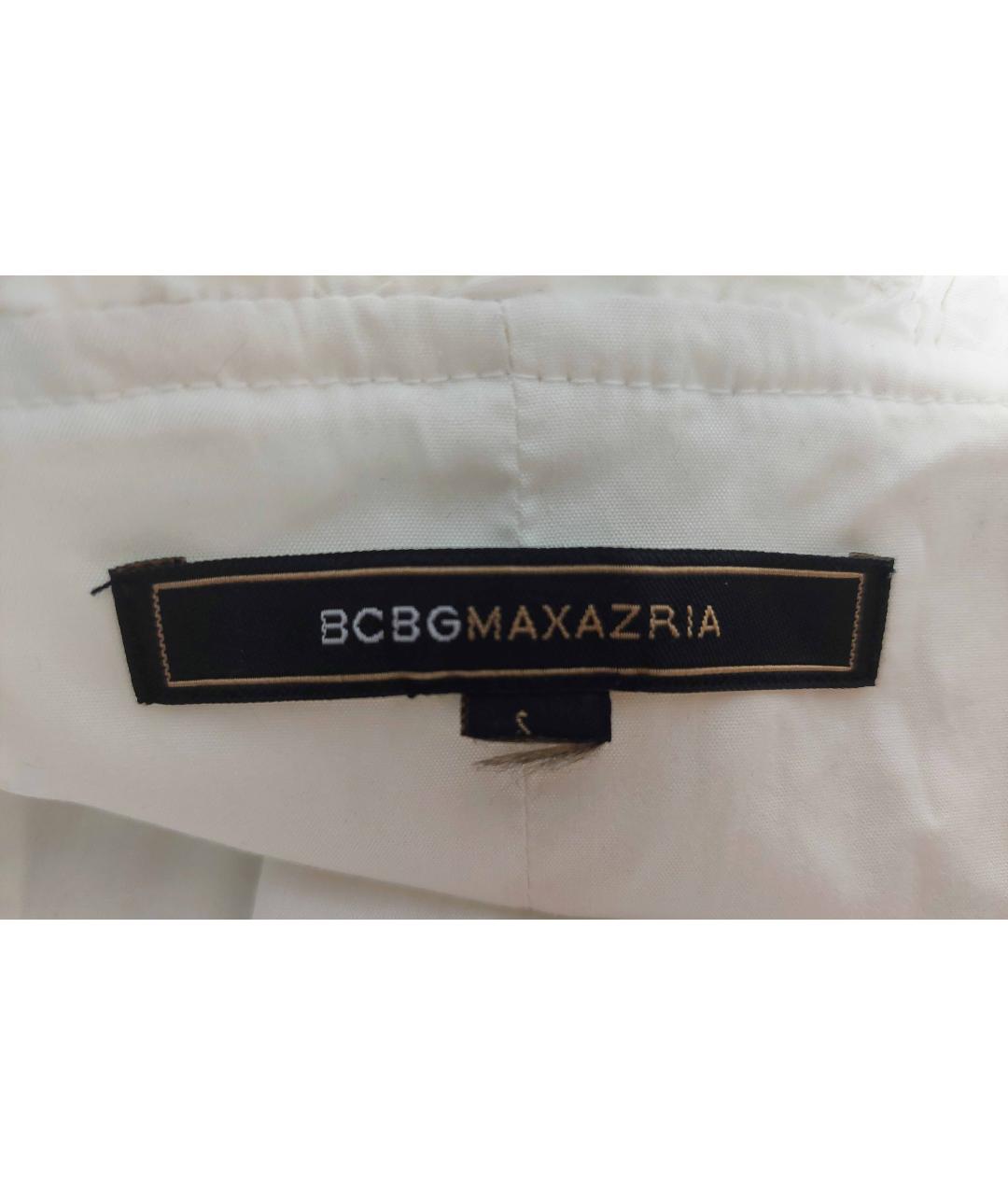 BCBG MAXAZRIA Белый хлопковый жакет/пиджак, фото 3