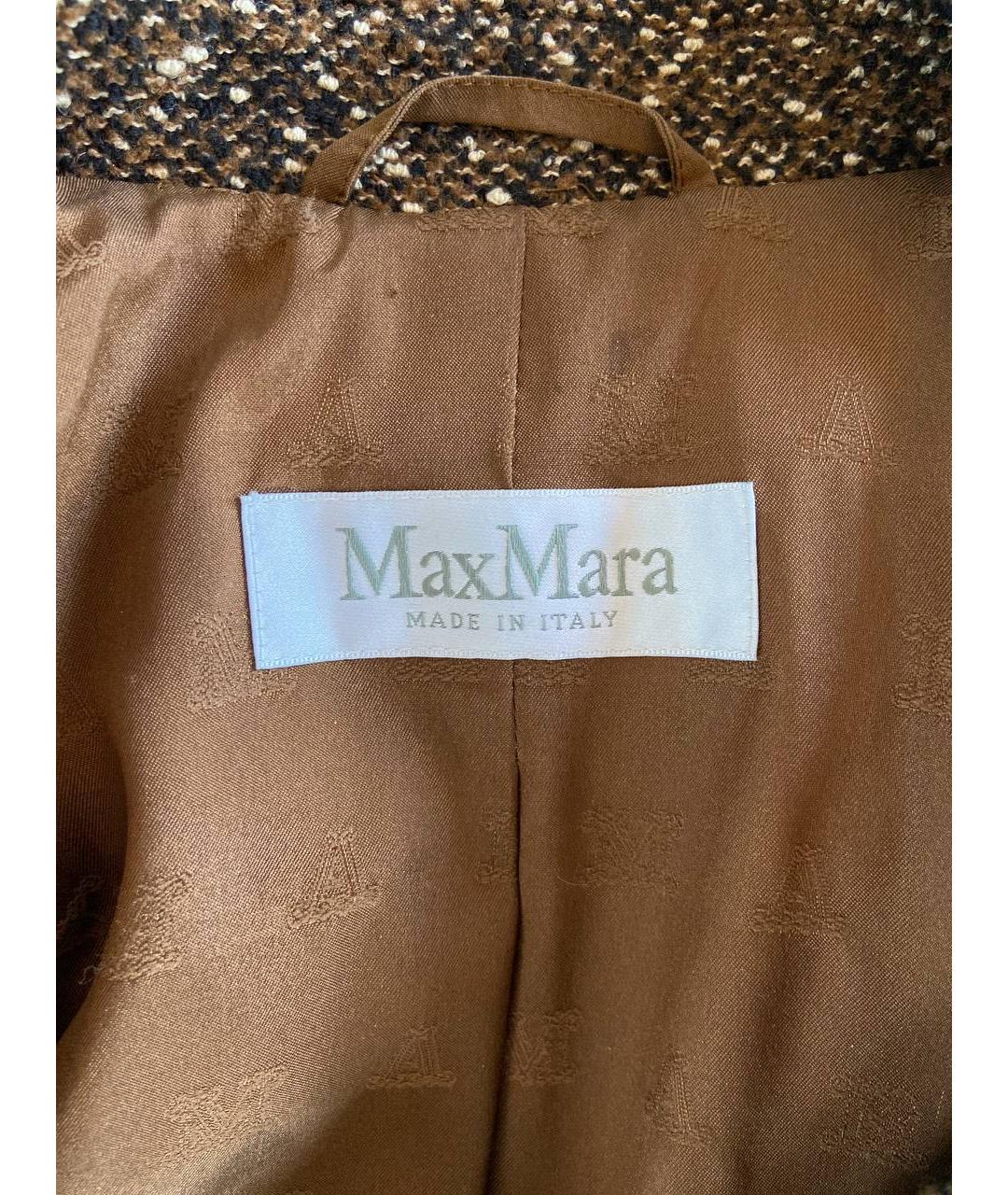 MAX MARA Коричневый шерстяной костюм с юбками, фото 5