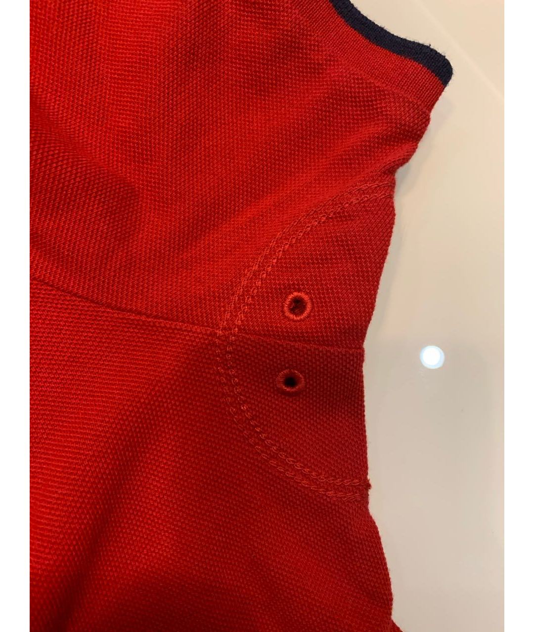 POLO RALPH LAUREN Красное хлопковое поло с коротким рукавом, фото 4