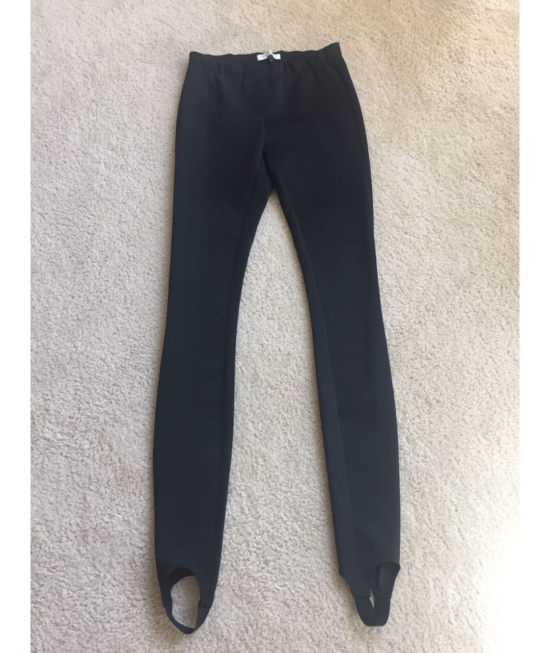 HALSTON HERITAGE Черные полиэстеровые брюки узкие, фото 3