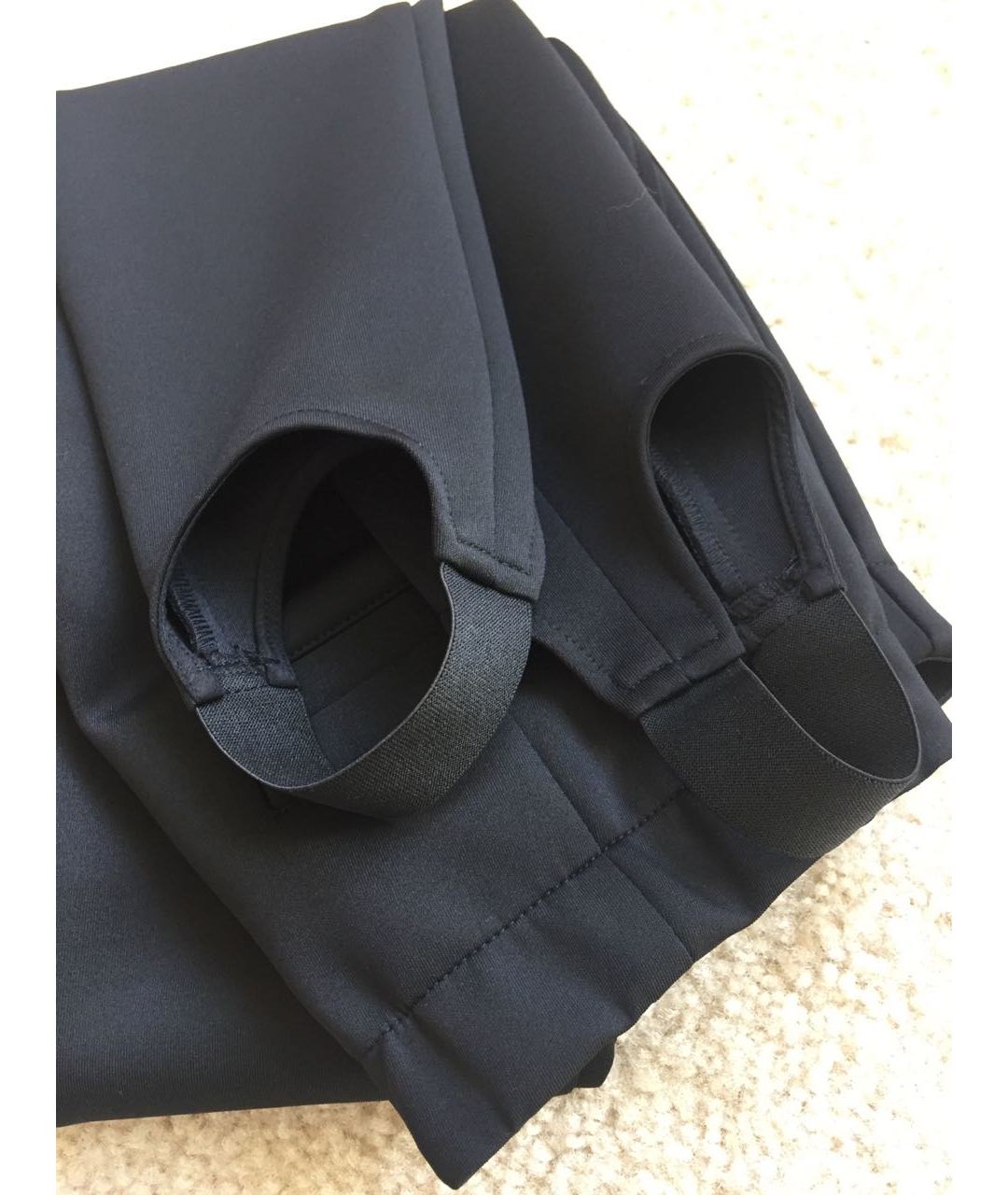 HALSTON HERITAGE Черные полиэстеровые брюки узкие, фото 7