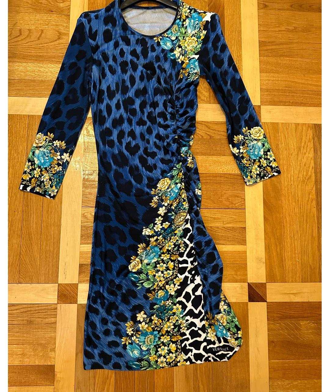 VERSACE Синее платье, фото 6
