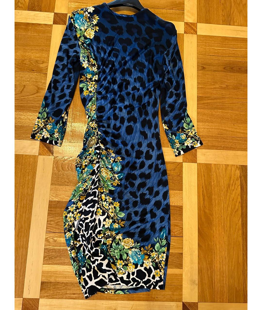 VERSACE Синее платье, фото 3