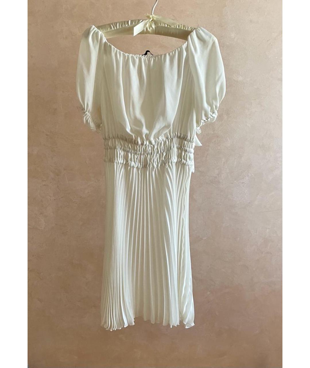 PINKO Белое полиэстеровое платье, фото 2