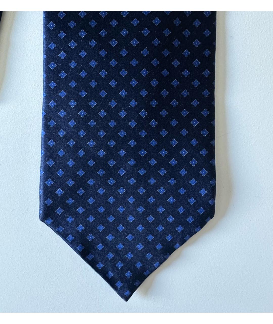 STEFANO RICCI Синий шелковый галстук, фото 4