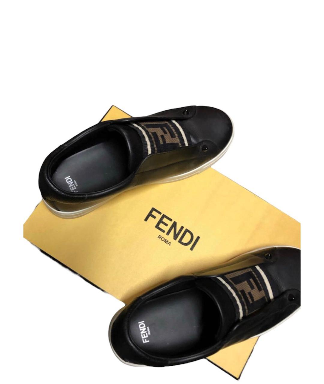 Fendi slip cheap on black