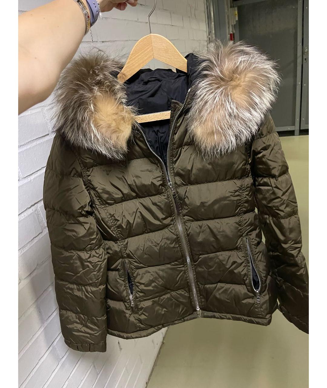 PRADA Хаки пуховик, фото 7