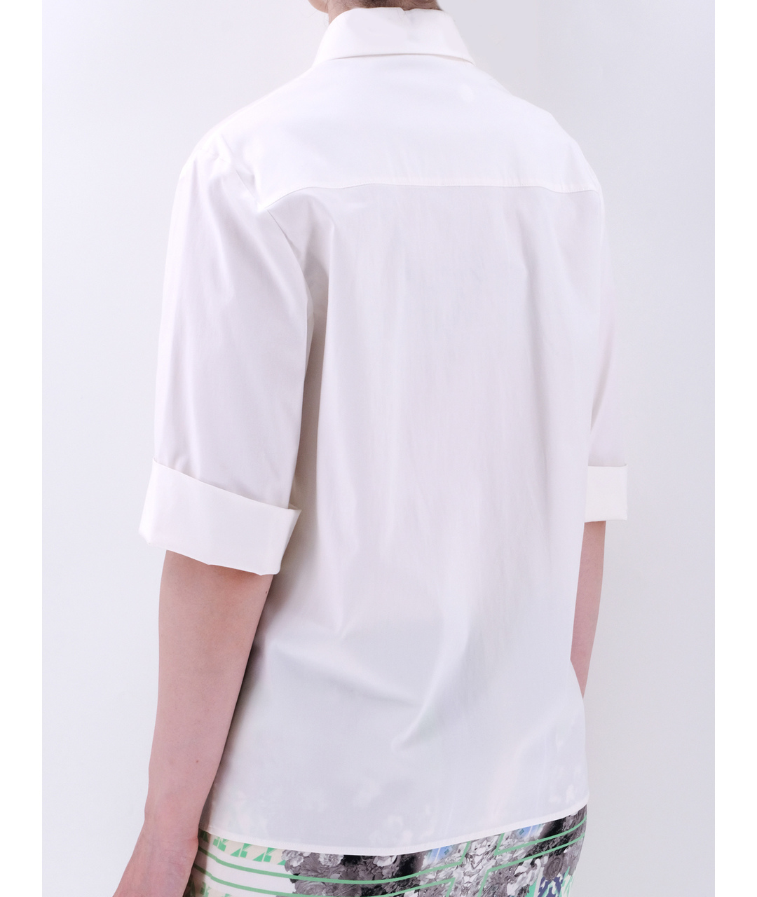 MICHAEL KORS Белая хлопковая рубашка, фото 3