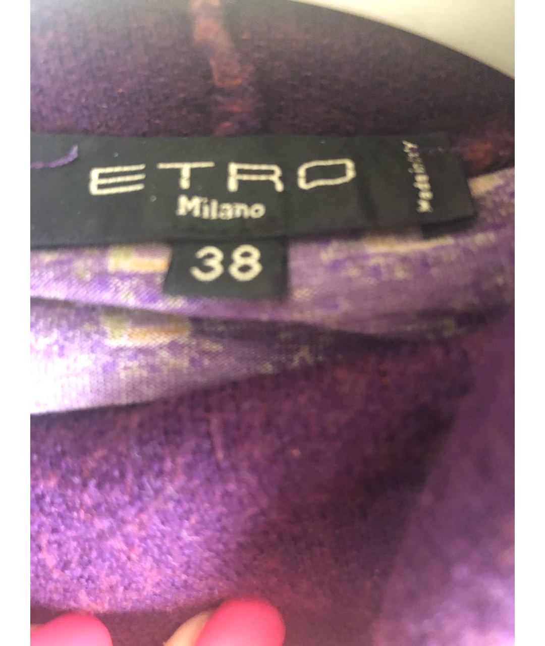 ETRO Фиолетовая шерстяная водолазка, фото 5