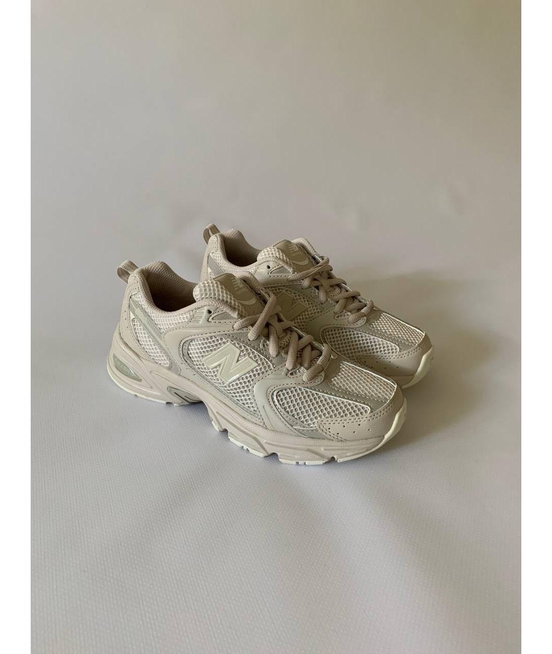 NEW BALANCE Бежевые текстильные кроссовки, фото 2