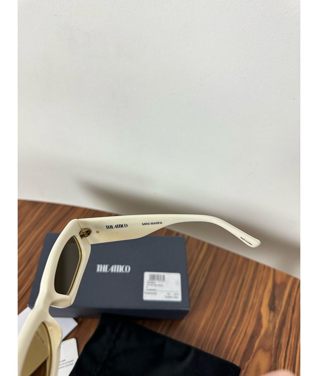 THE ATTICO Бежевые пластиковые солнцезащитные очки, фото 8