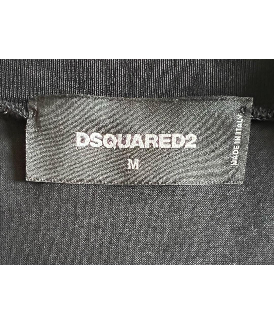 DSQUARED2 Черная майка, фото 4