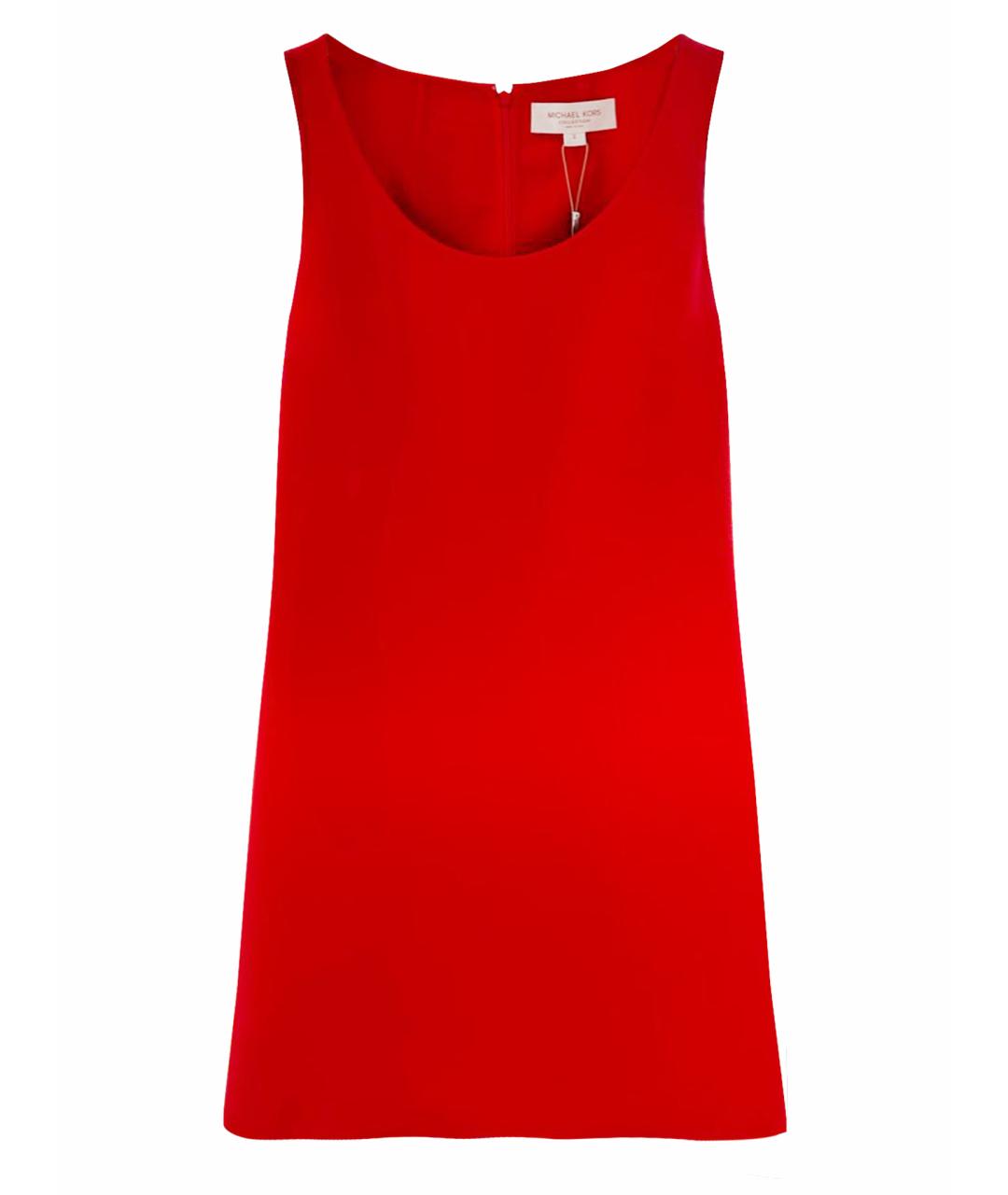 MICHAEL KORS COLLECTION Красное шерстяное коктейльное платье, фото 1