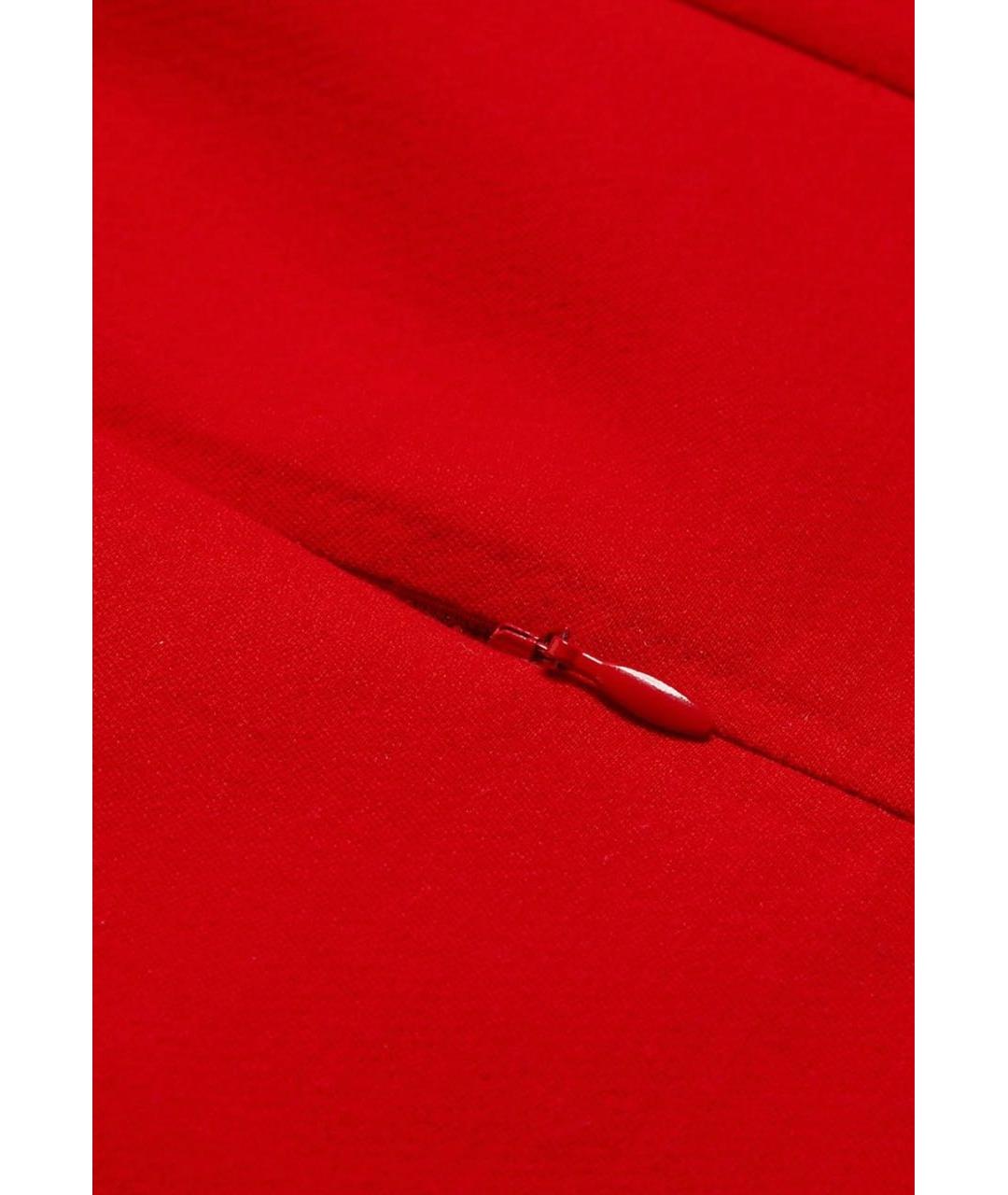 MICHAEL KORS COLLECTION Красное шерстяное коктейльное платье, фото 3