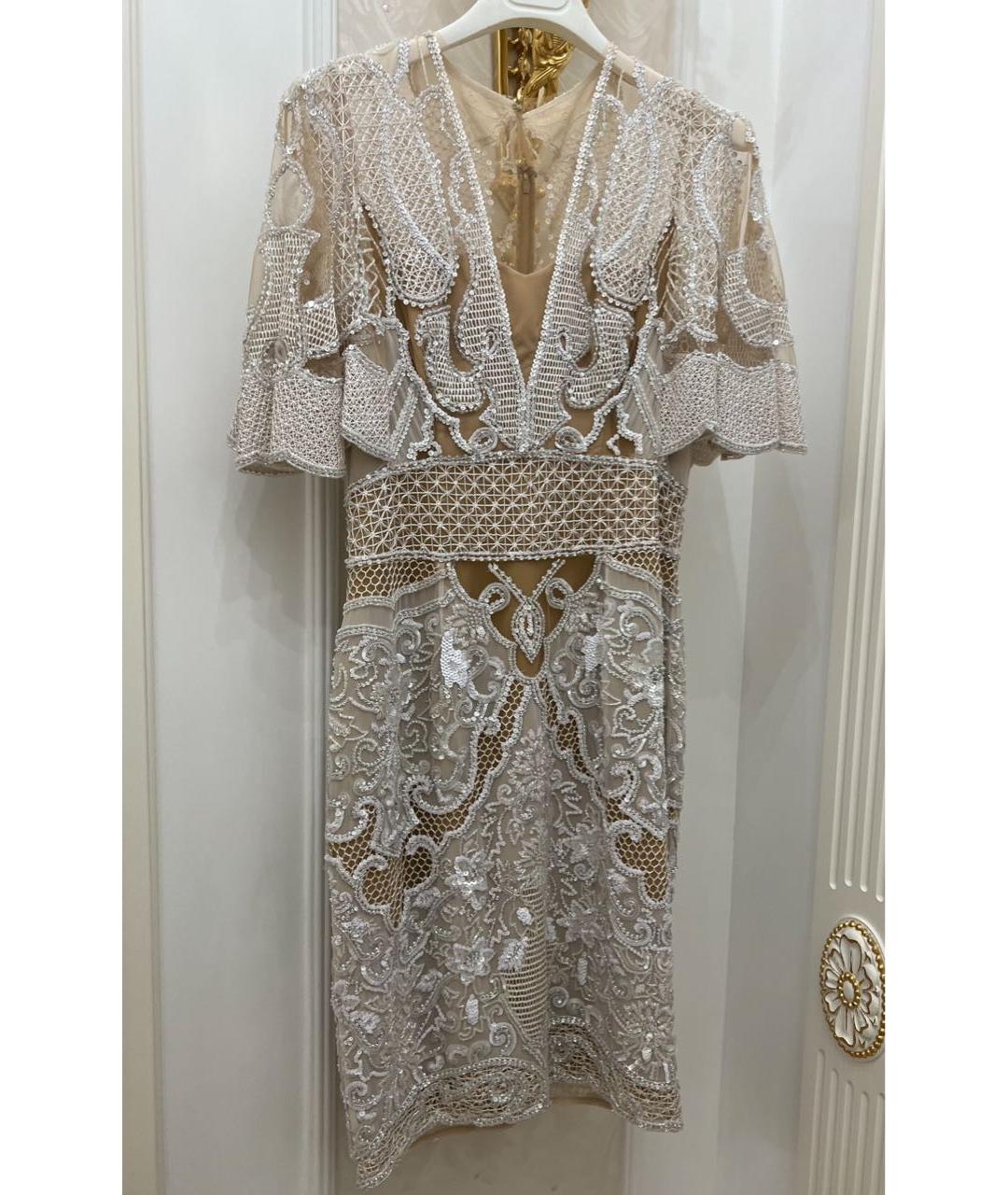 ZUHAIR MURAD Белое коктейльное платье, фото 3