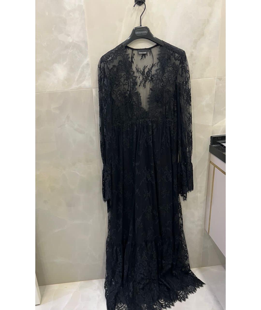 ERMANNO SCERVINO Черное полиамидовое платье, фото 2