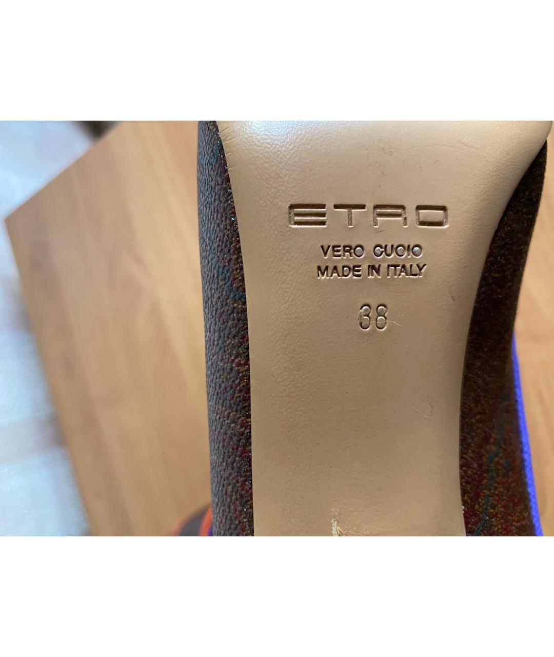 ETRO Мульти кожаные туфли, фото 5