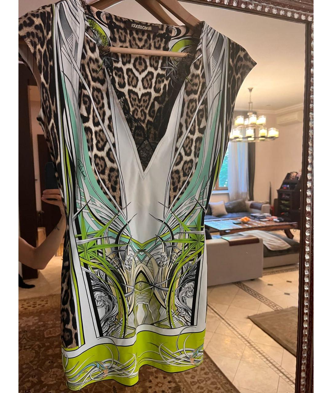 ROBERTO CAVALLI Мульти вискозная майка, фото 5