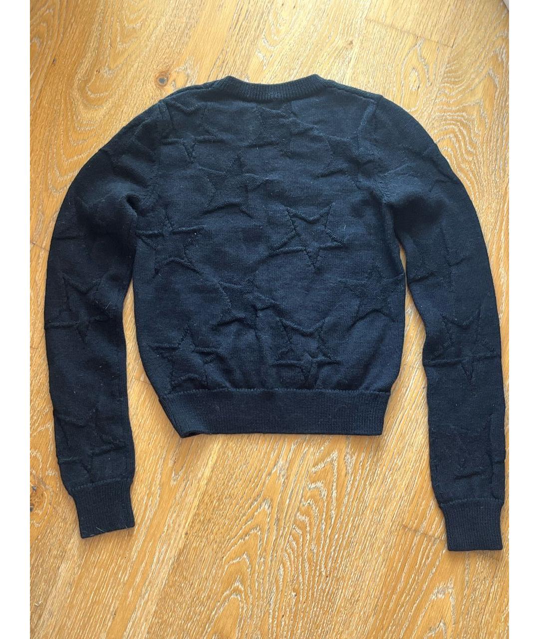 SAINT LAURENT Темно-синий шерстяной джемпер / свитер, фото 2