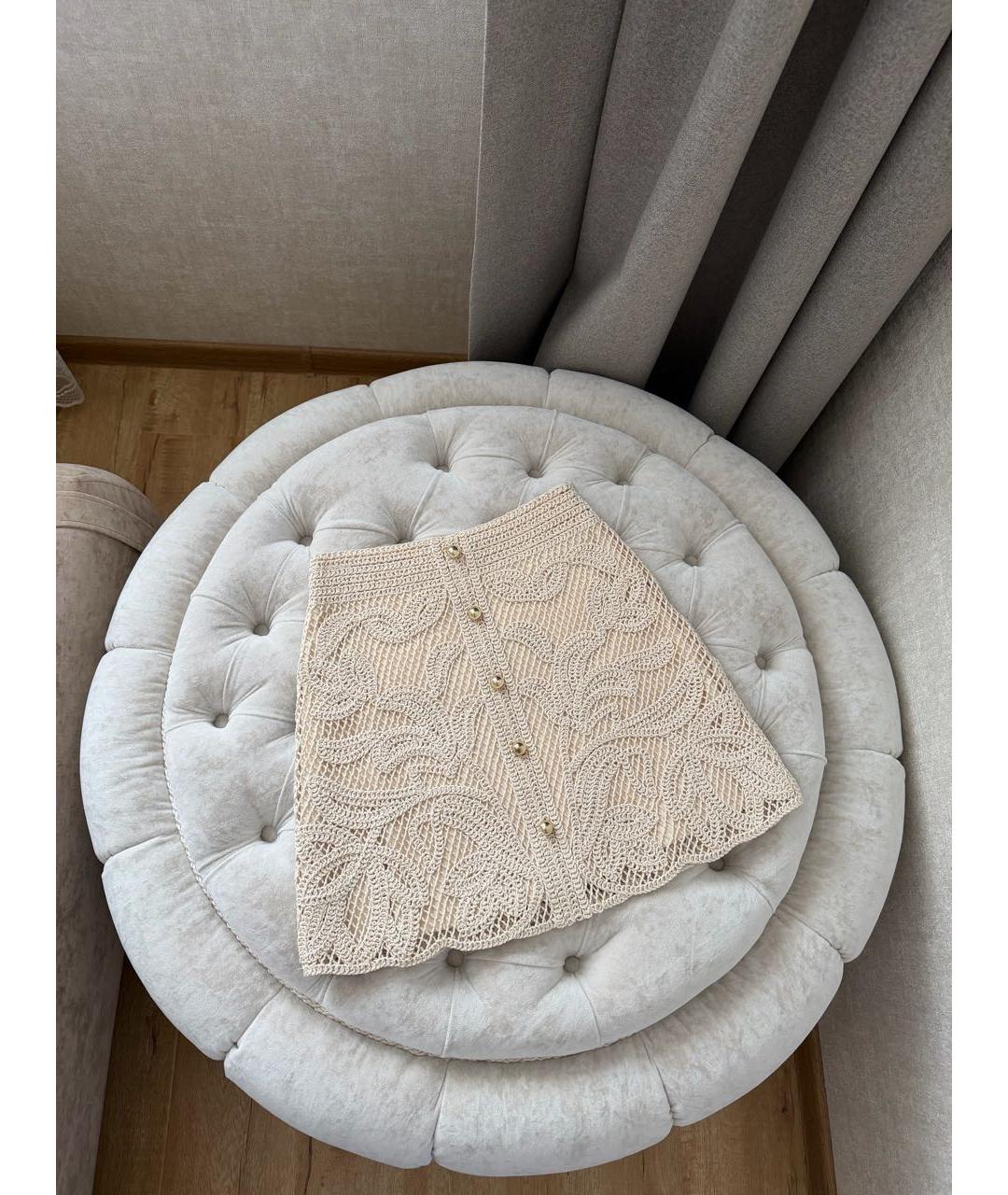 MAJE Бежевый костюм с юбками, фото 7