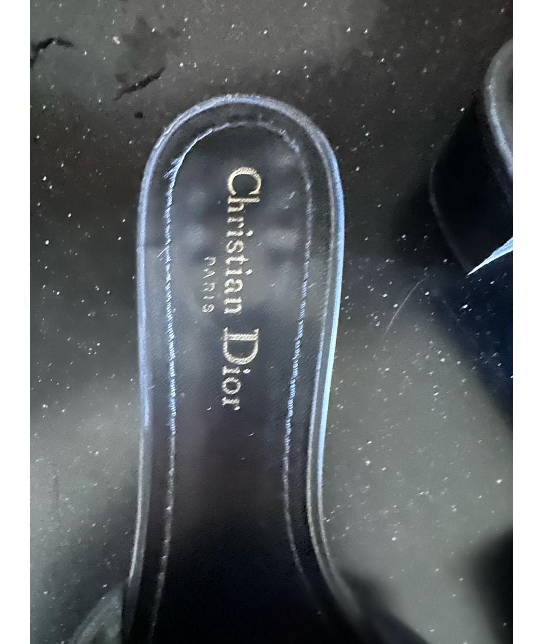 CHRISTIAN DIOR PRE-OWNED Серебряные мюли, фото 3