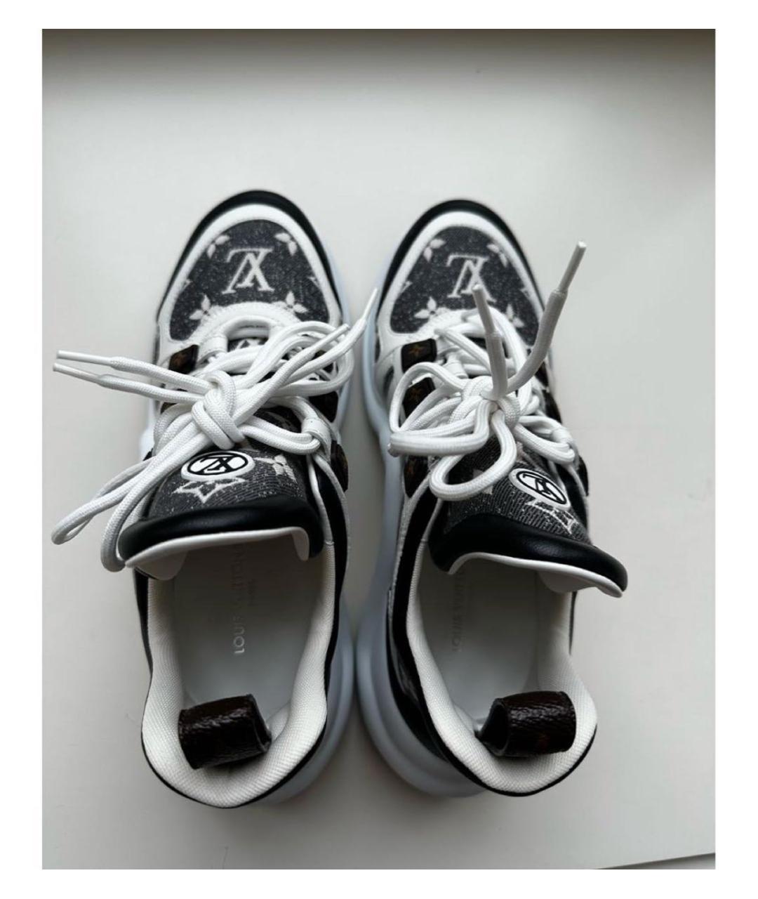 LOUIS VUITTON PRE-OWNED Кожаные кроссовки, фото 2