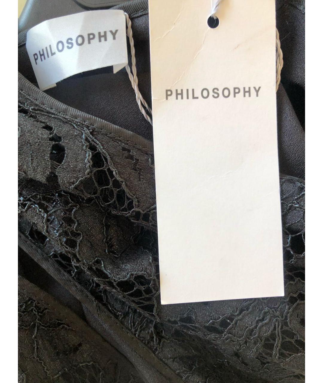 PHILOSOPHY DI ALBERTA FERRETTI Черное платье, фото 3