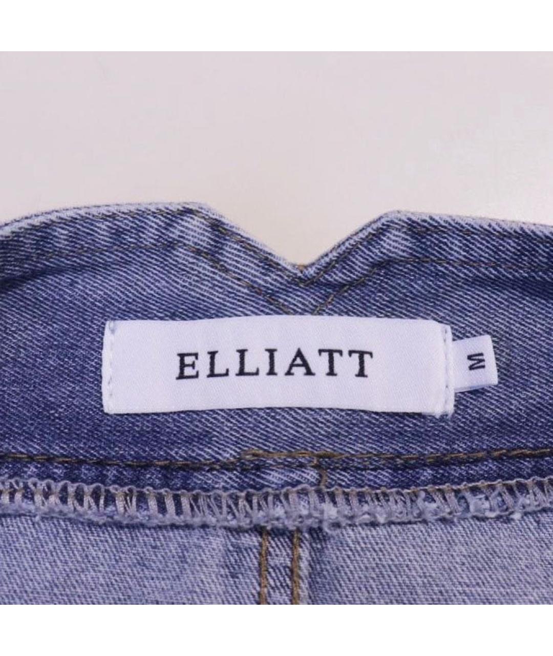 ELLIATT Голубая хлопковая юбка мини, фото 3