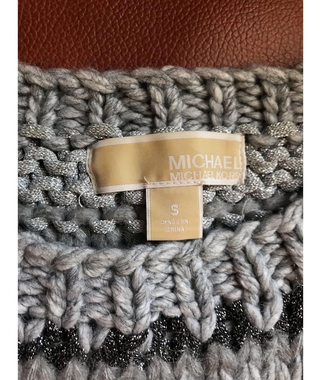 MICHAEL KORS Серебрянный полиэстеровый джемпер / свитер, фото 3