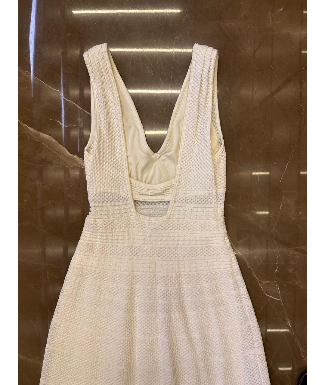 M MISSONI Белое хлопковое повседневное платье, фото 4