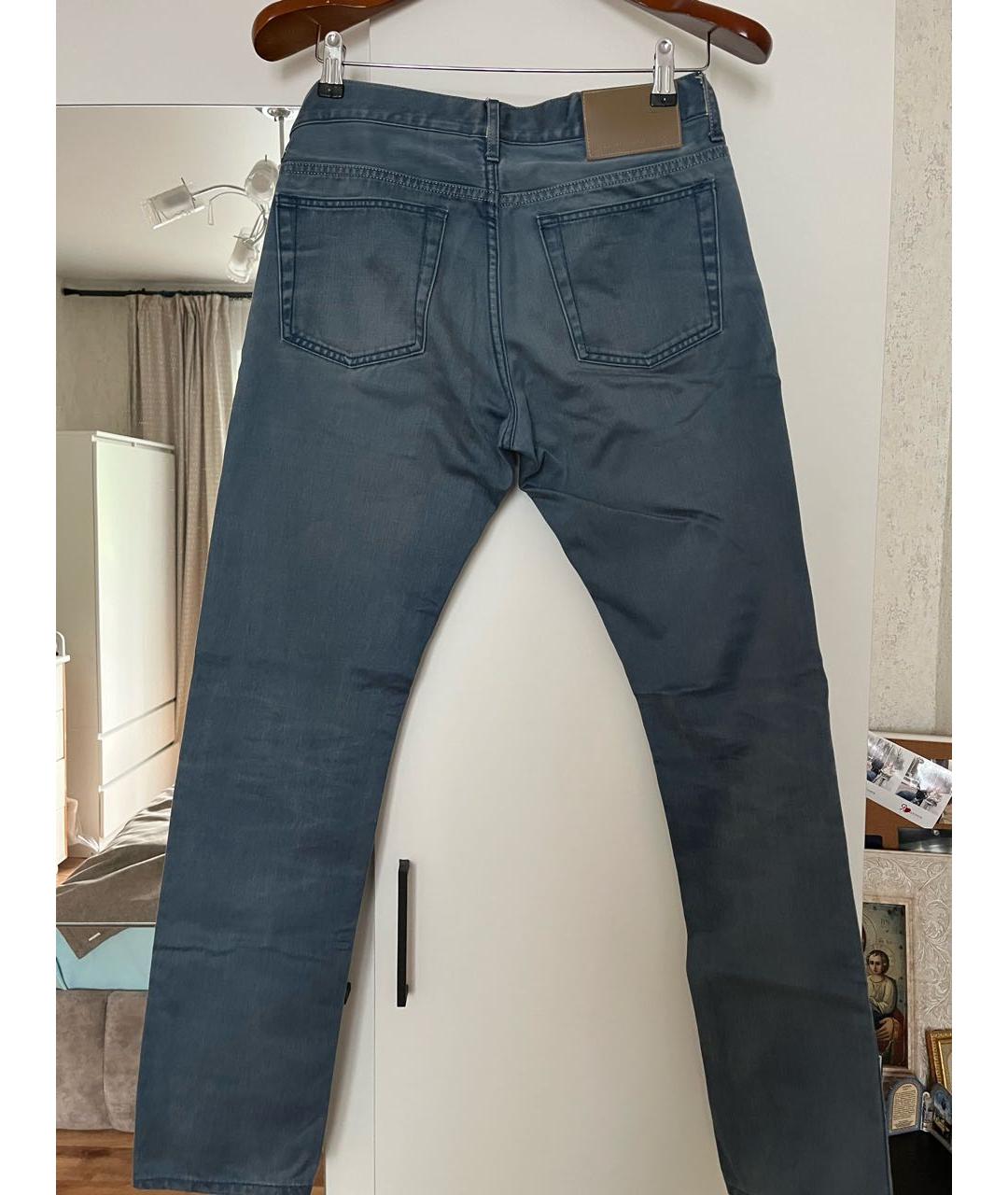 MARC BY MARC JACOBS Голубые хлопковые прямые джинсы, фото 2
