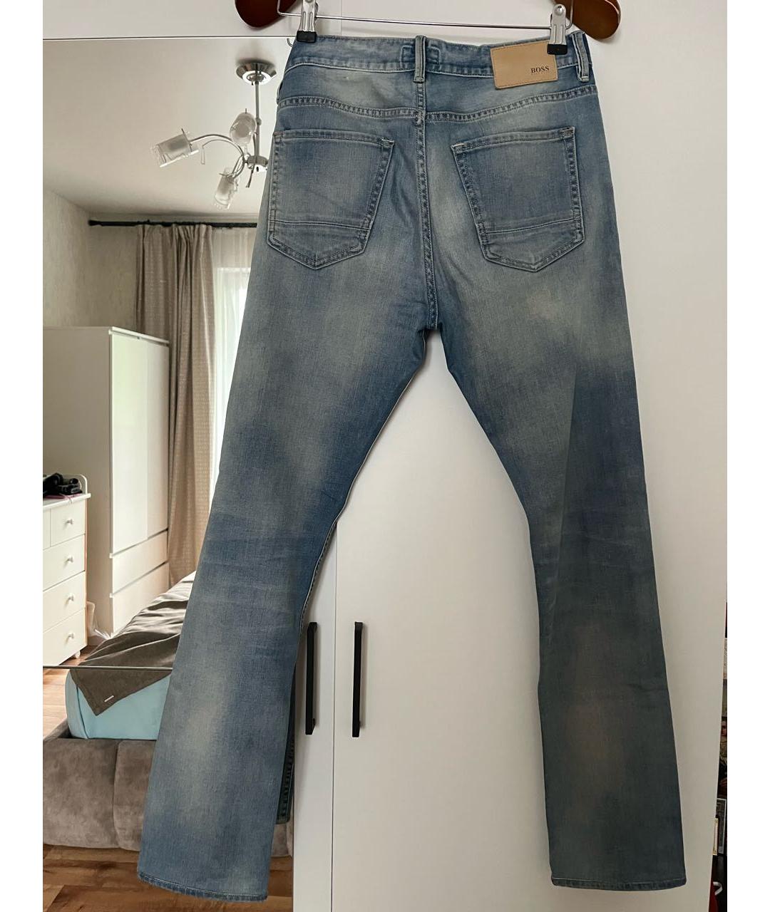 HUGO BOSS Голубые хлопковые джинсы скинни, фото 2