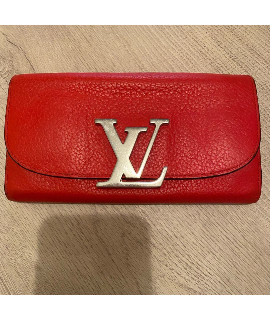 LOUIS VUITTON PRE-OWNED Красный кожаный кошелек, фото 7
