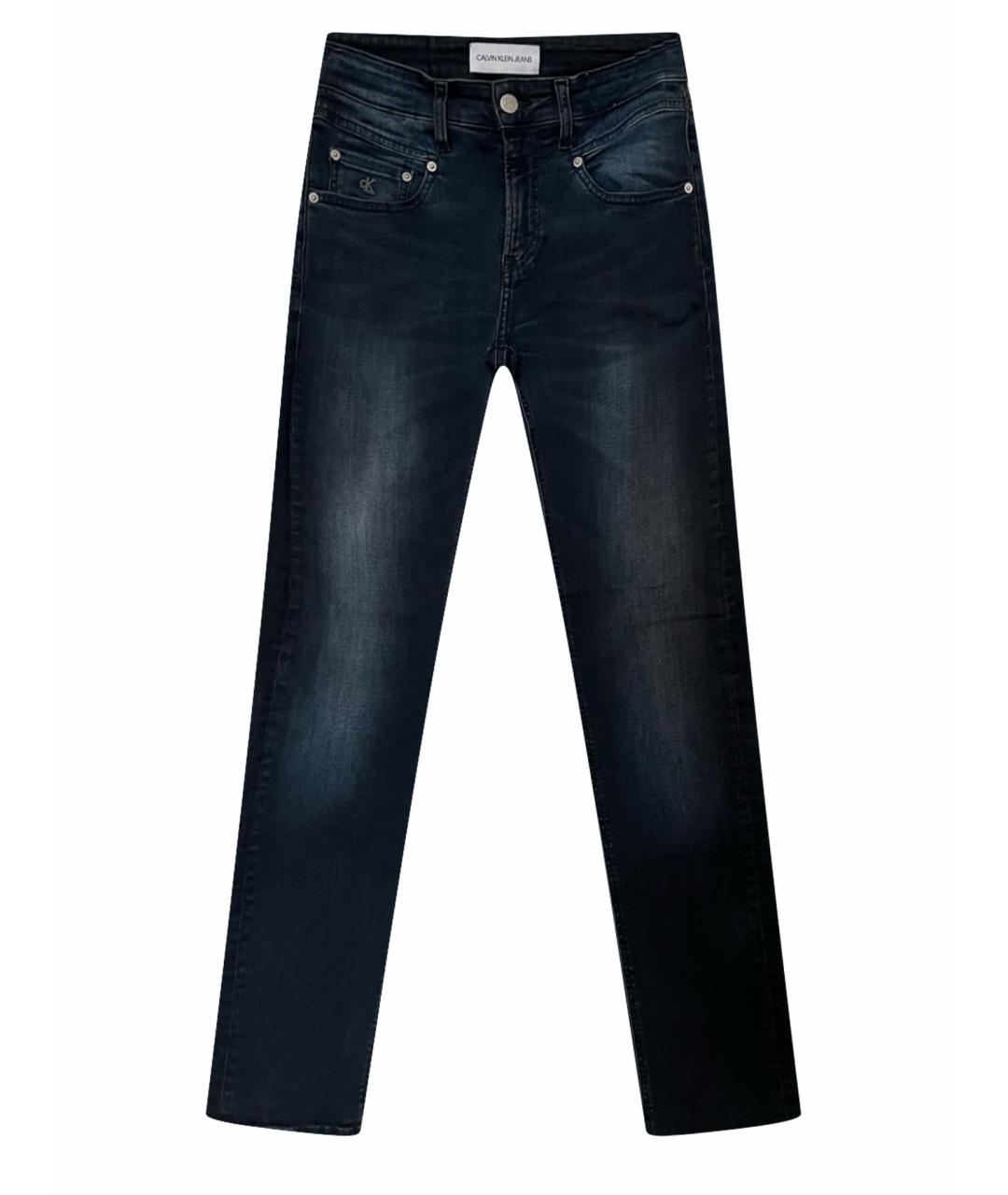 CALVIN KLEIN JEANS Темно-синие хлопковые джинсы скинни, фото 1