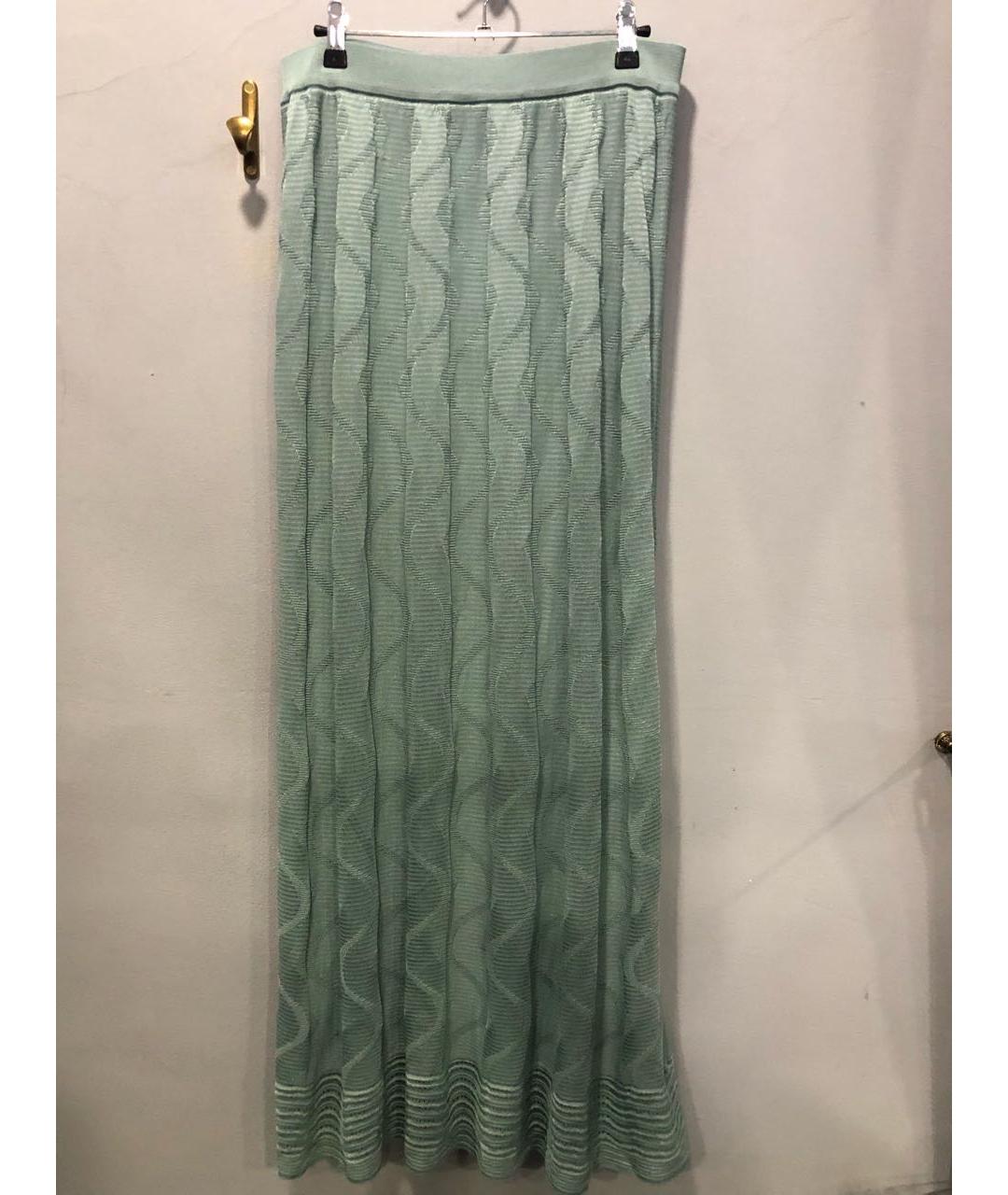 MISSONI Бирюзовая хлопковая юбка макси, фото 2