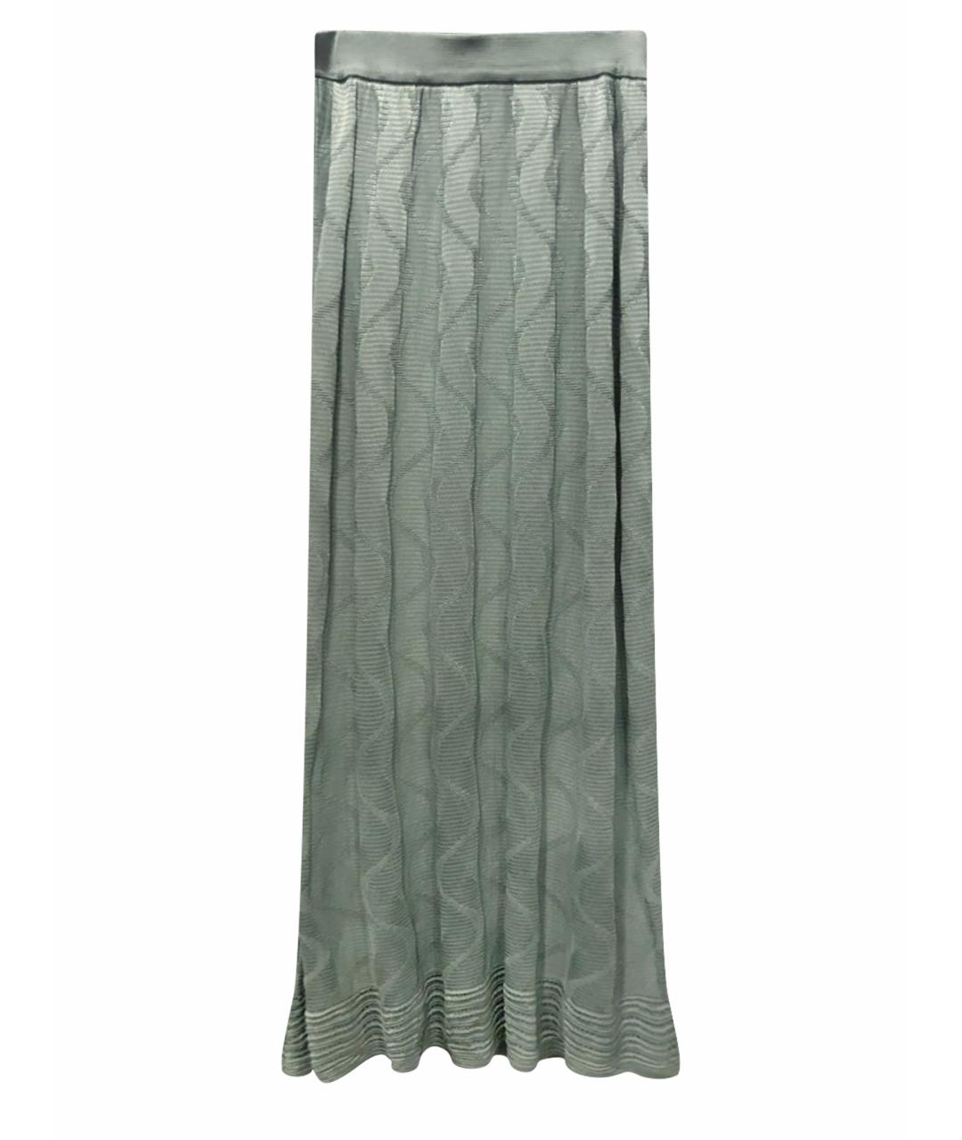 MISSONI Бирюзовая хлопковая юбка макси, фото 1