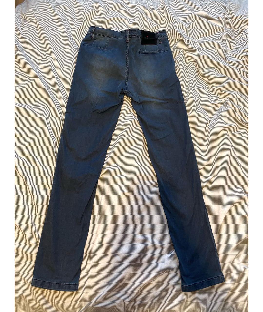 KITON Синие хлопковые джинсы скинни, фото 2
