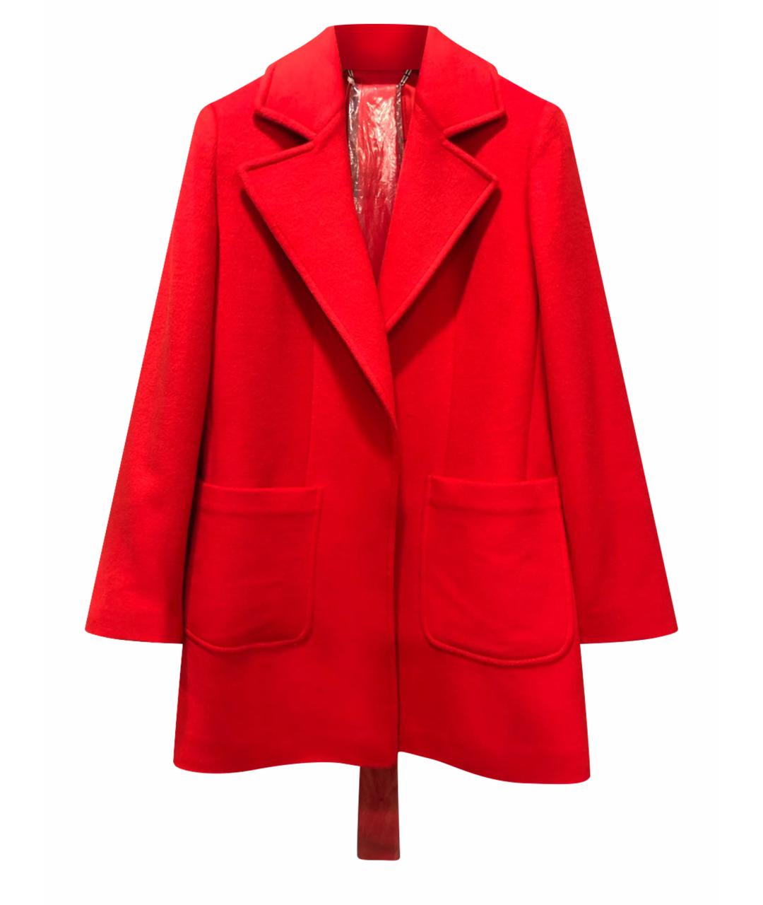 MAX&CO Красное шерстяное пальто, фото 1