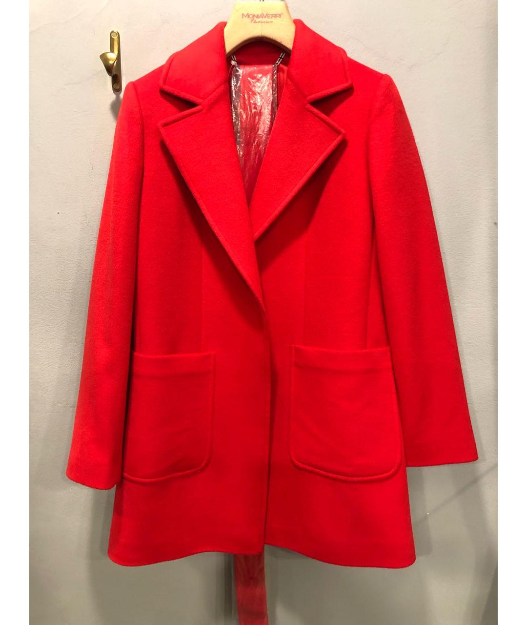 MAX&CO Красное шерстяное пальто, фото 7