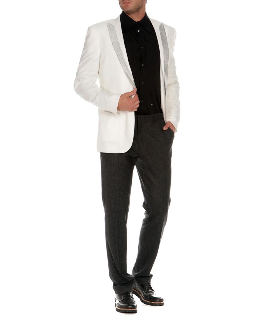 JOHN RICHMOND Белый шерстяной пиджак, фото 4