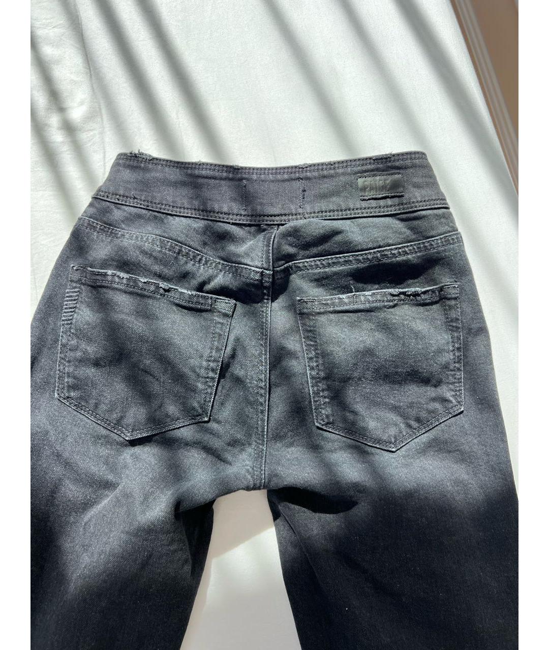 PAIGE Антрацитовые хлопковые джинсы слим, фото 2