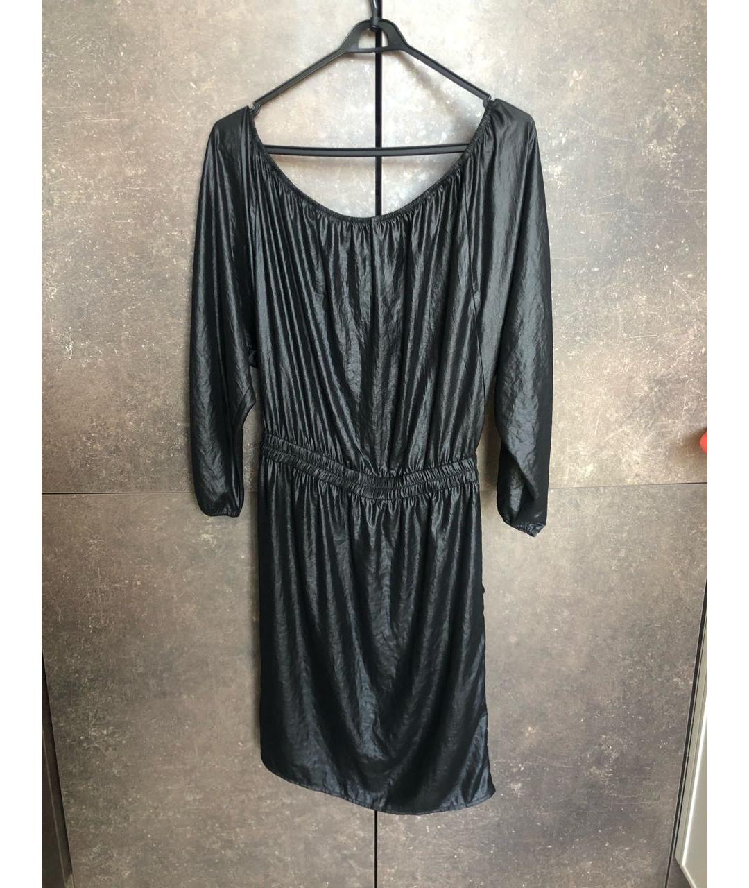 BCBG MAXAZRIA Черное полиэстеровое повседневное платье, фото 2
