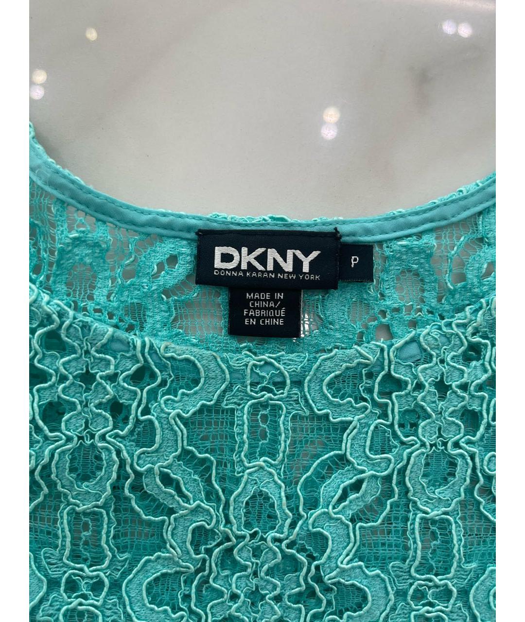 DKNY Бирюзовая блузы, фото 3