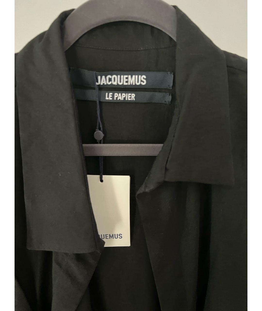 JACQUEMUS Черная вискозная рубашка, фото 3