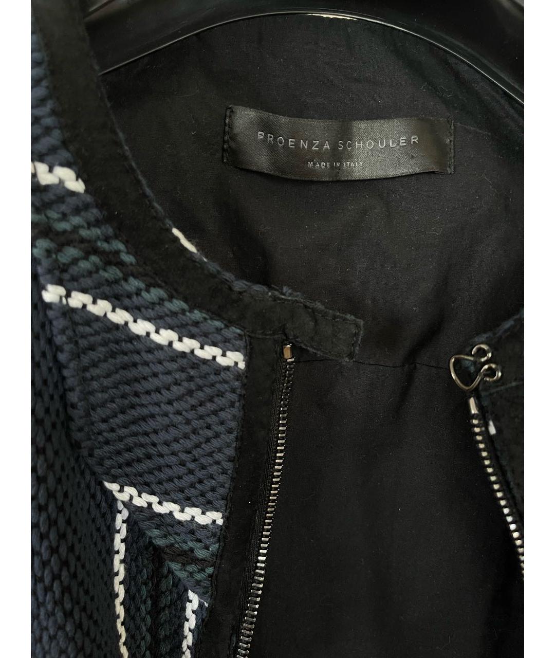 PROENZA SCHOULER Темно-синий хлопковый жакет/пиджак, фото 3