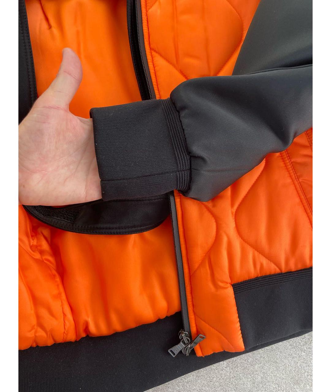 NEIL BARRETT Оранжевая синтетическая куртка, фото 2