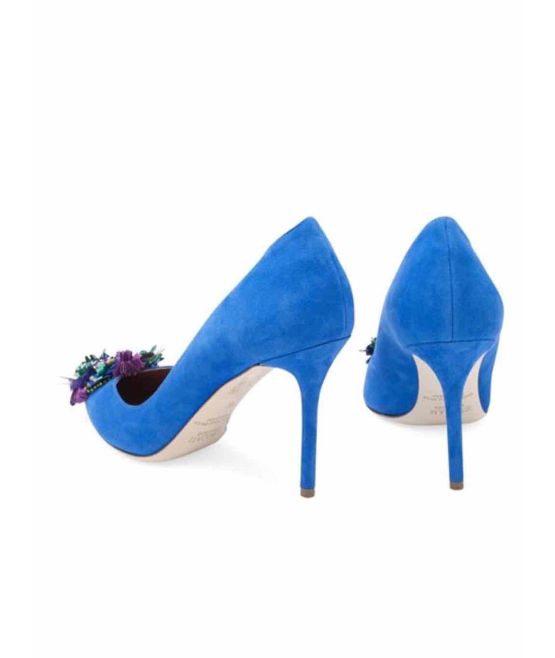 MALONE SOULIERS Синие замшевые туфли, фото 3