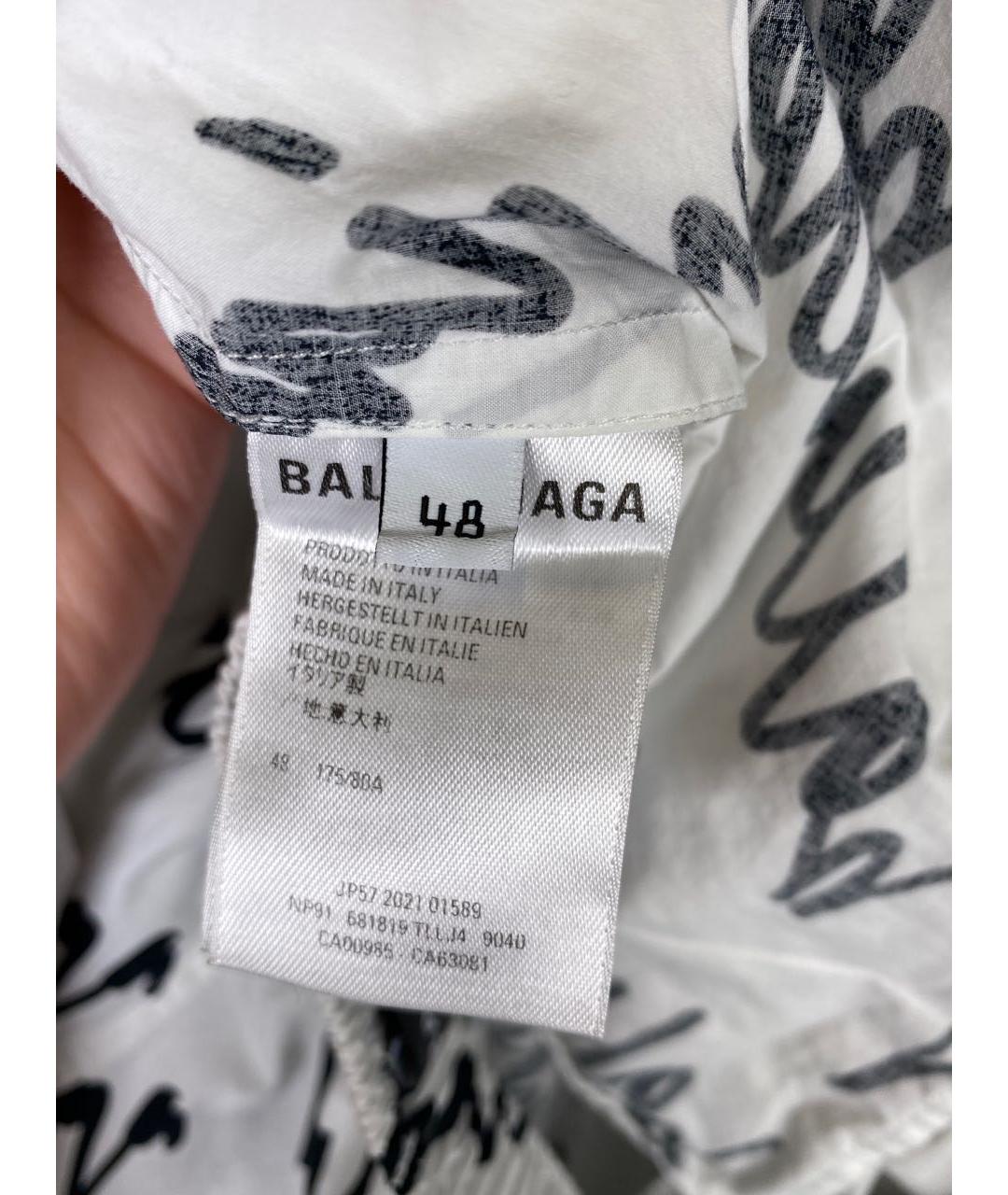 BALENCIAGA Белый хлопковый костюм с брюками, фото 8