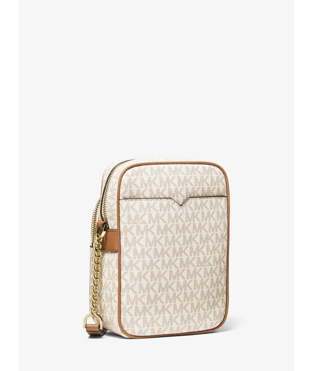 MICHAEL KORS Бежевая сумка через плечо из искусственной кожи, фото 7